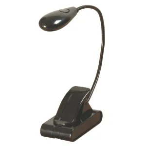 On Stage Solo Clip On Light with 2 White High Intensity LED Lights