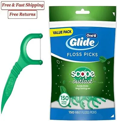 oral b complete glide dental floss tooth picks scope outlast mint 150 counts