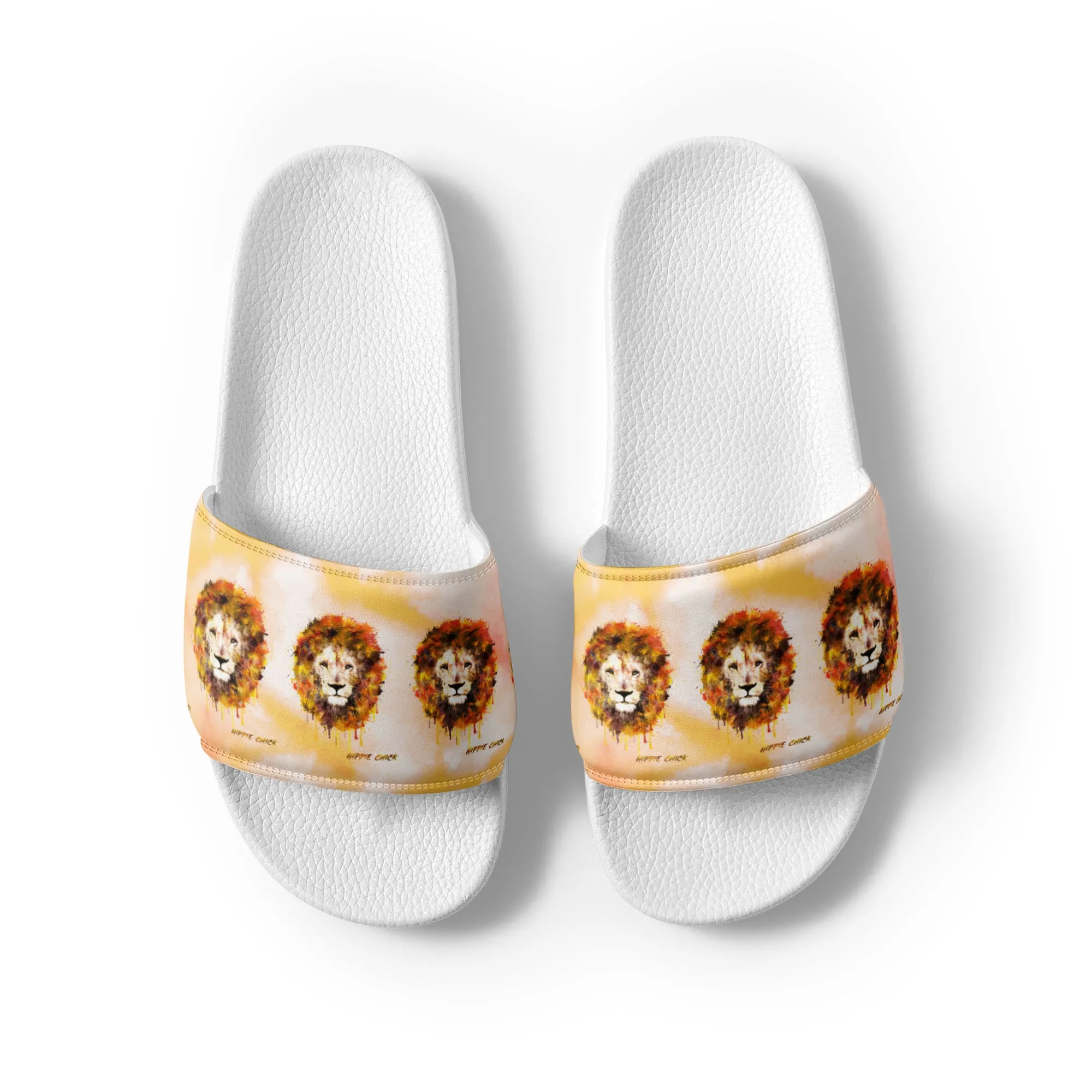 Orange Tie Dye Women's Slides