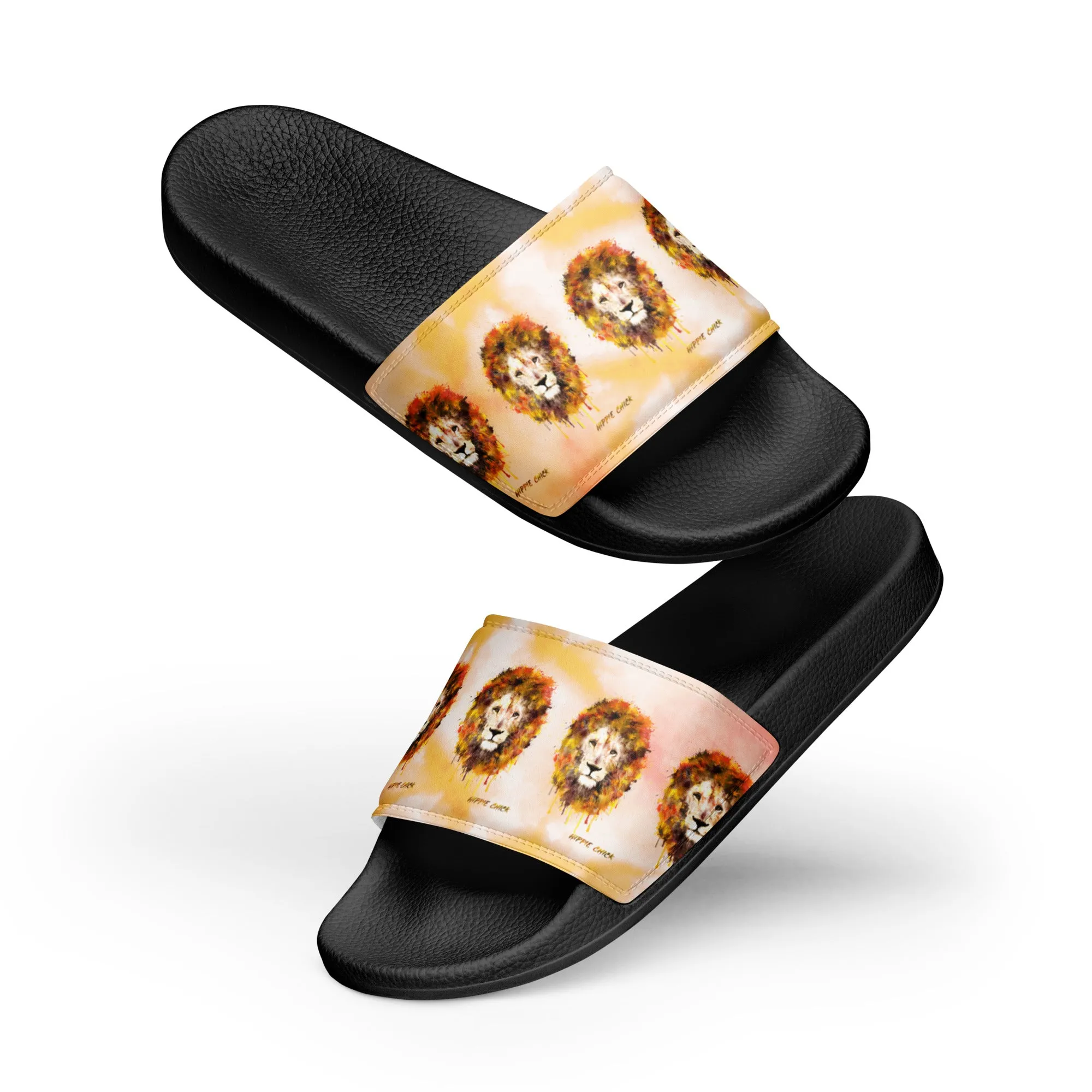 Orange Tie Dye Women's Slides