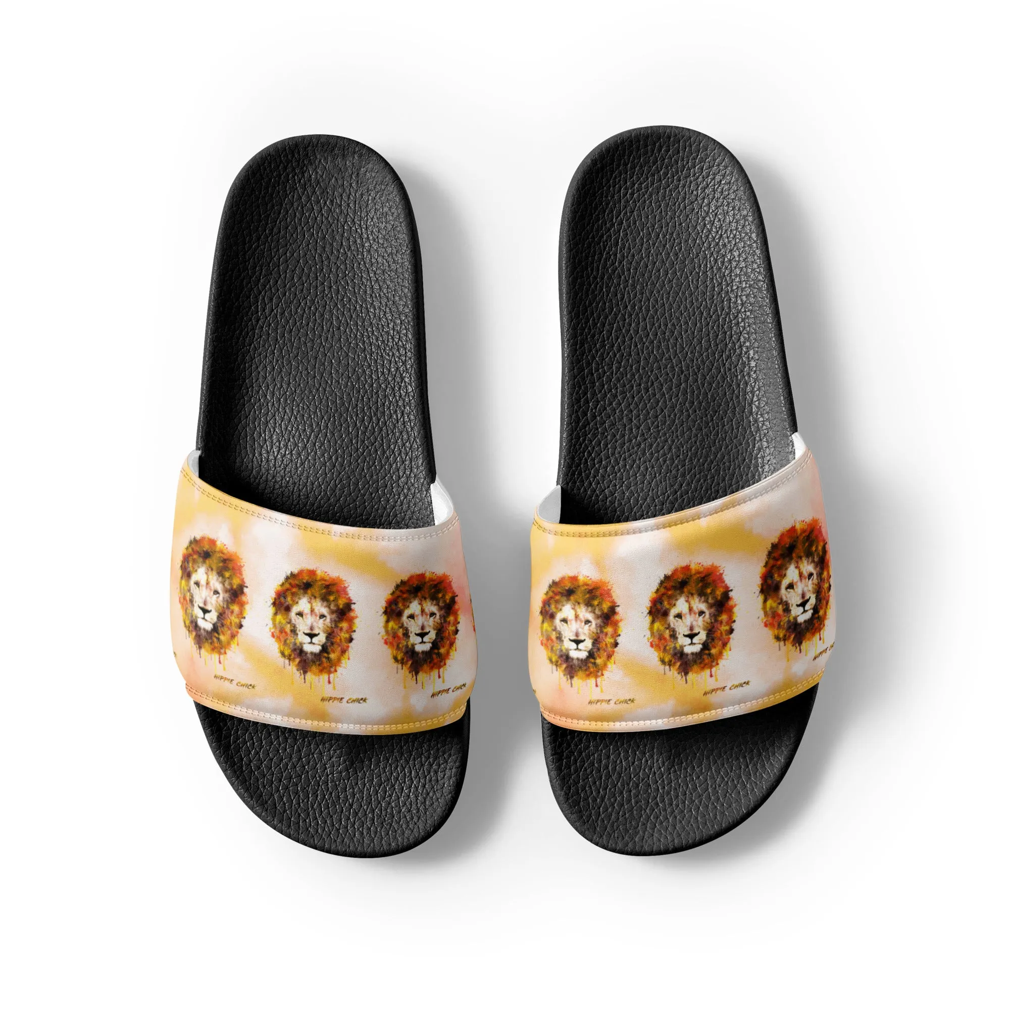 Orange Tie Dye Women's Slides