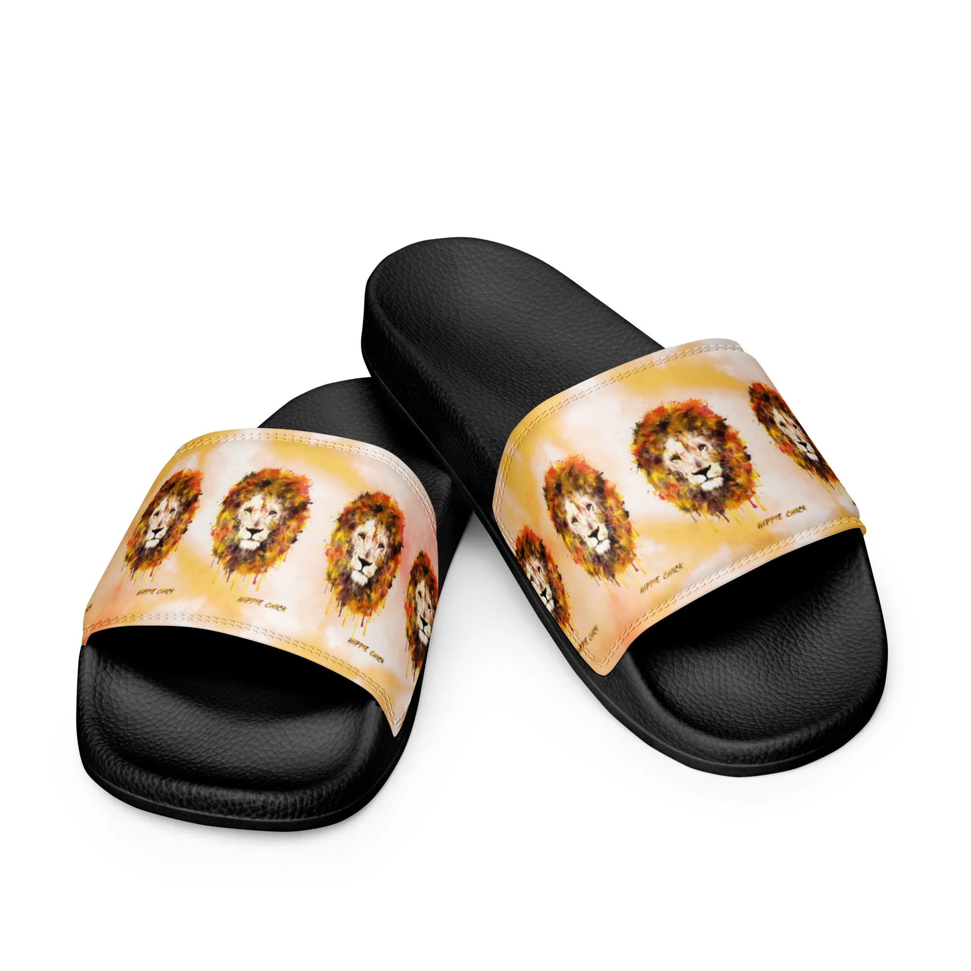 Orange Tie Dye Women's Slides