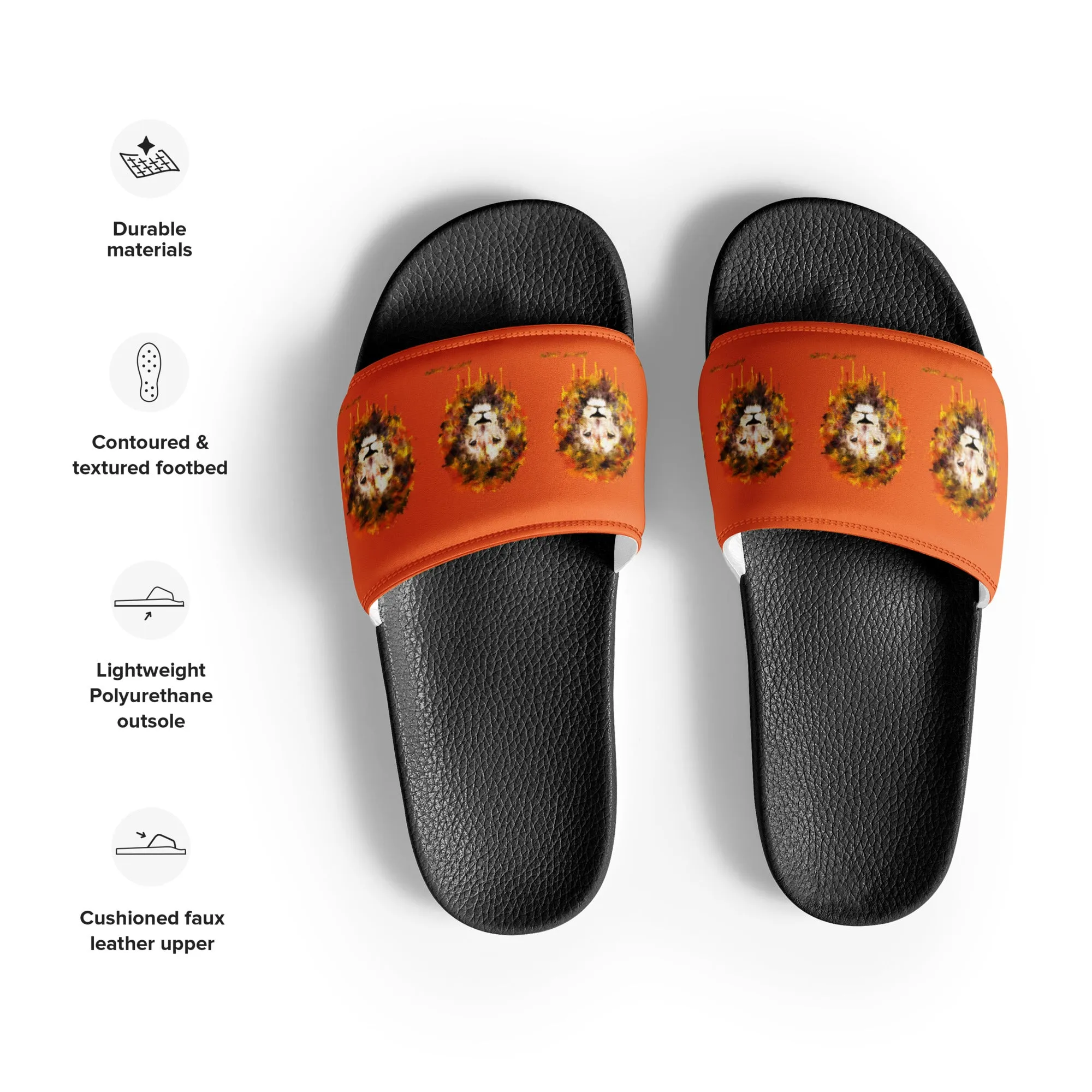 Orange Women's Slides
