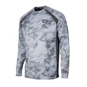 Pelagic Vaportek Fishing Shirt Fish Camo Light Grey