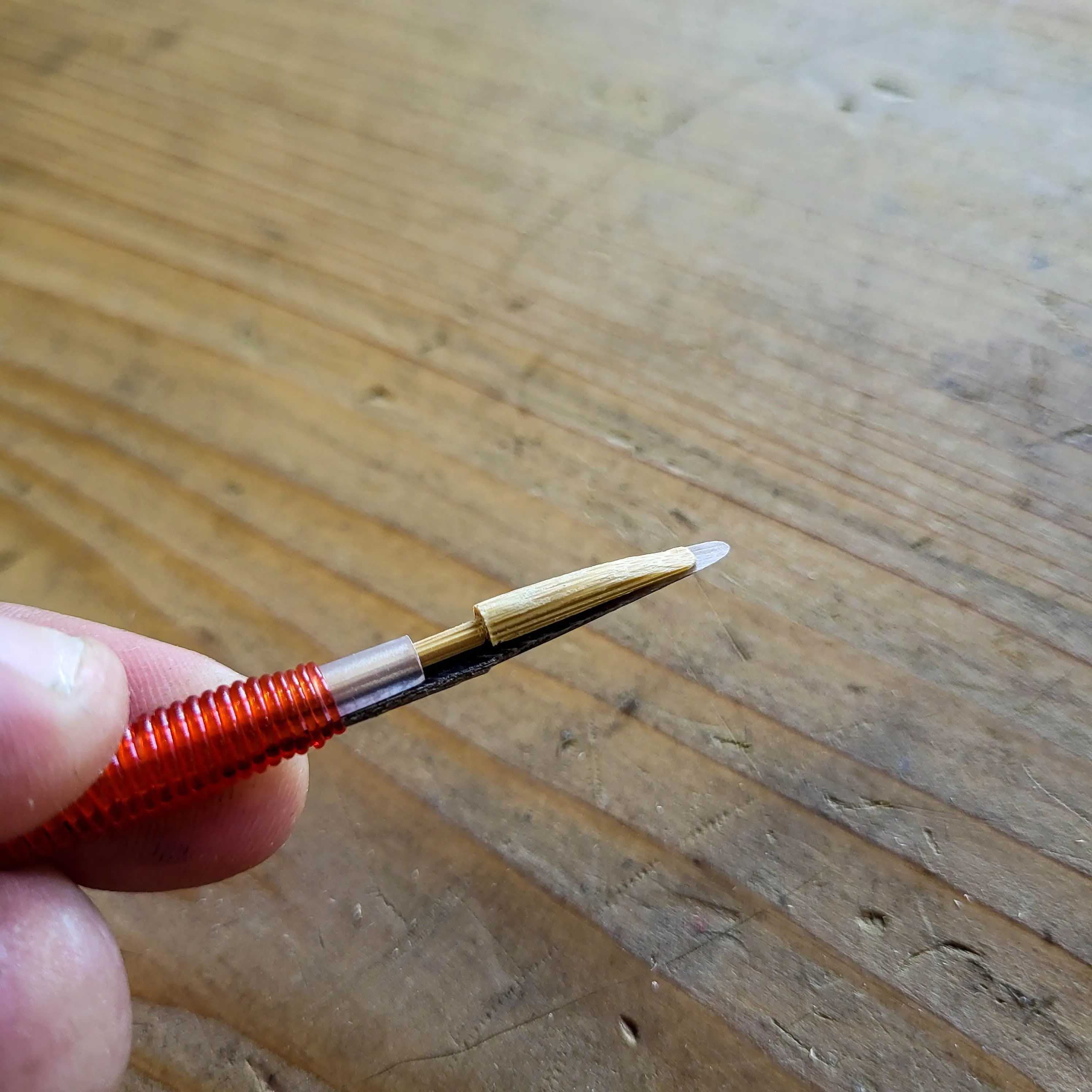 Plastic Grafting Tool with Bamboo Pusher