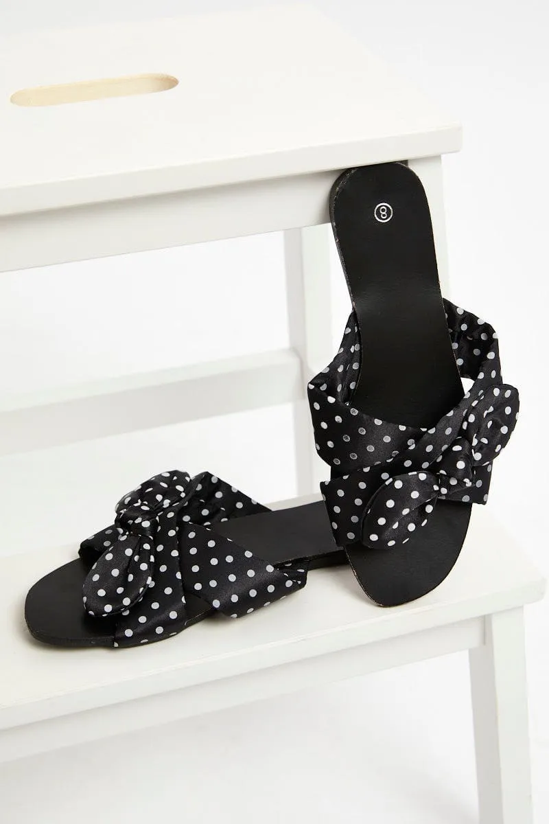 Polka Dot Flat Slides