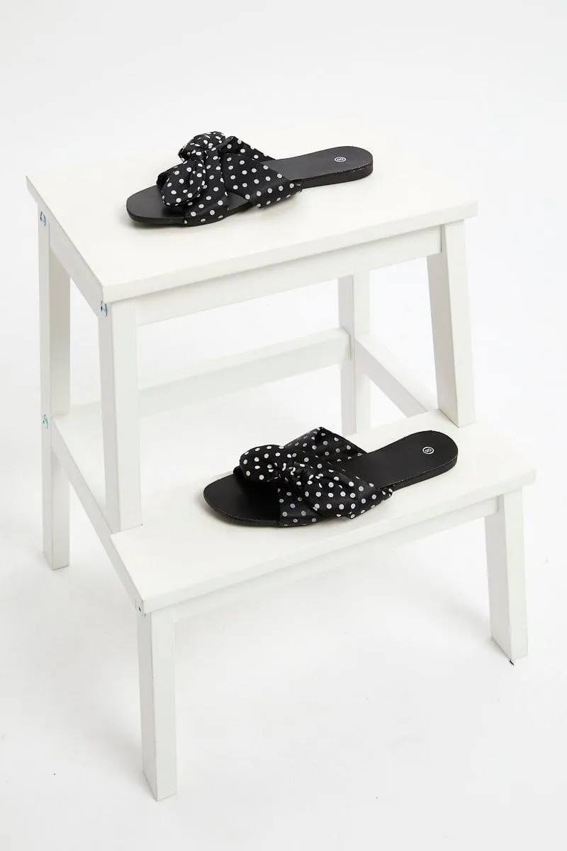 Polka Dot Flat Slides