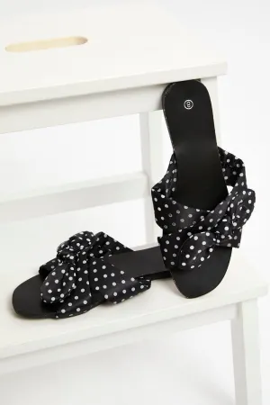 Polka Dot Flat Slides