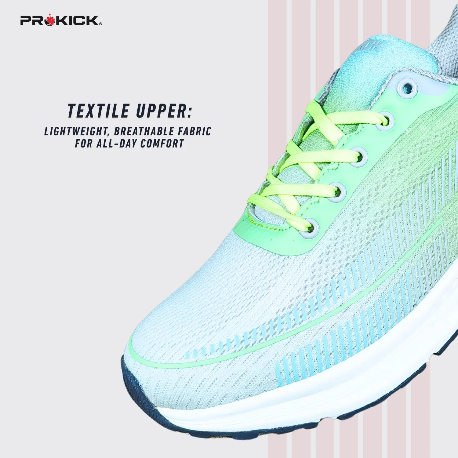 Prokick Zyra Running Shoes | Lightweight, Breathable Sports Shoes for Men & Women | Comfortable Sneakers for Walking, Jogging, Gym & Training