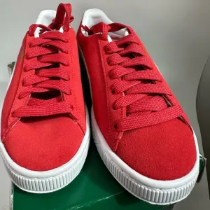 Puma Suede Classic XXI 37491502 Women’s Red Suede Lifestyle Sneakers Shoes Sz 7