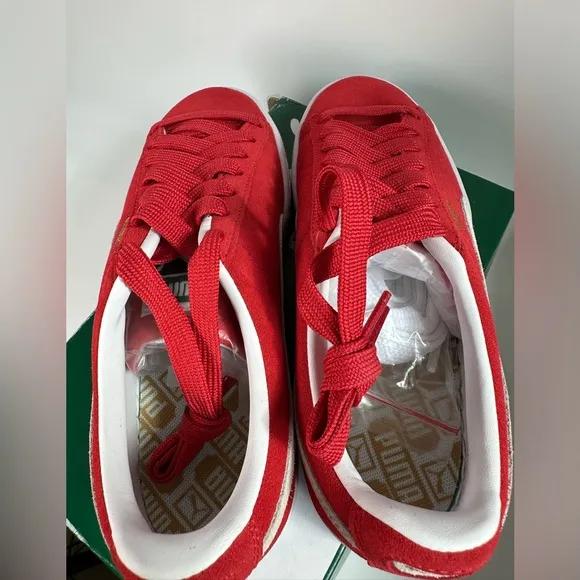 Puma Suede Classic XXI 37491502 Women’s Red Suede Lifestyle Sneakers Shoes Sz 7
