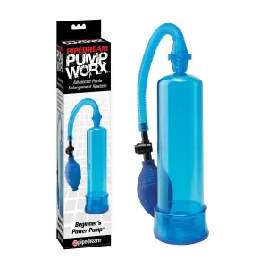 Pump Worx Beginner's Power Pump Advanced Penis Enlargement System - Blue
