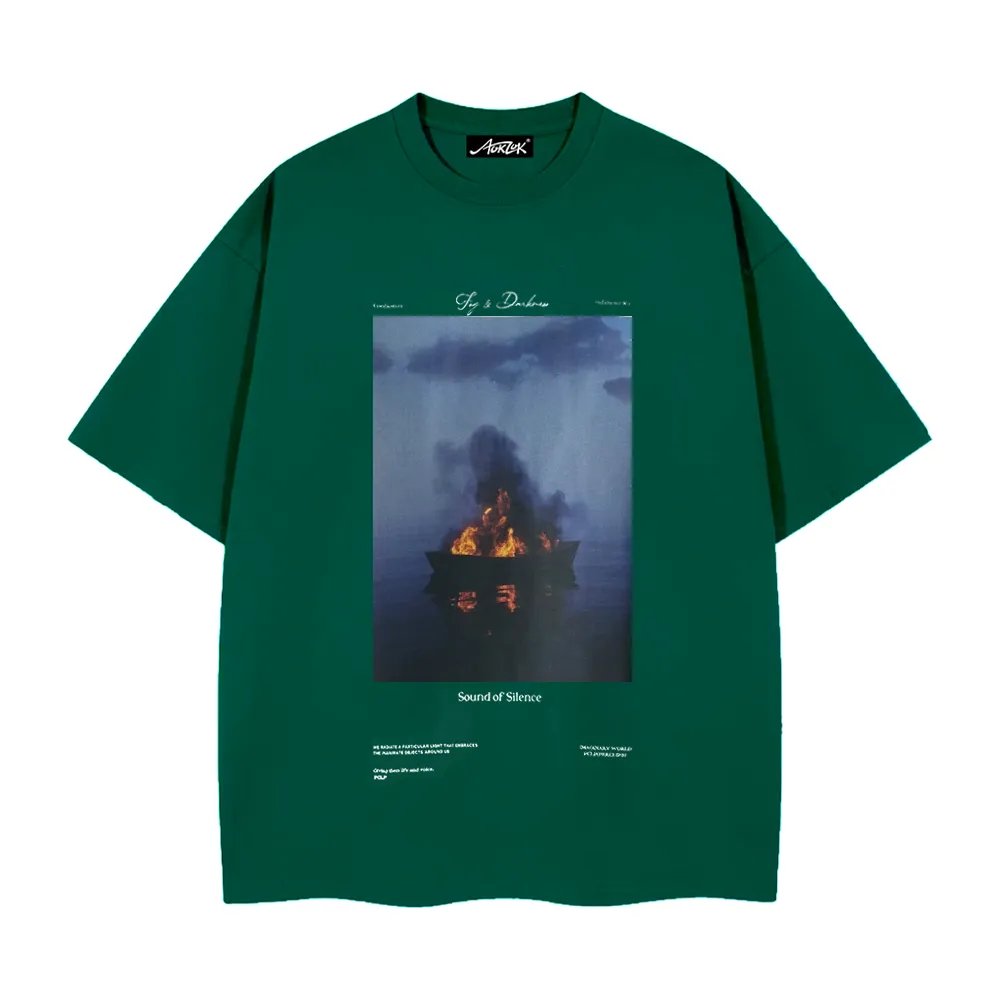 Pure Cotton 260G Flame Boat  T-shirt