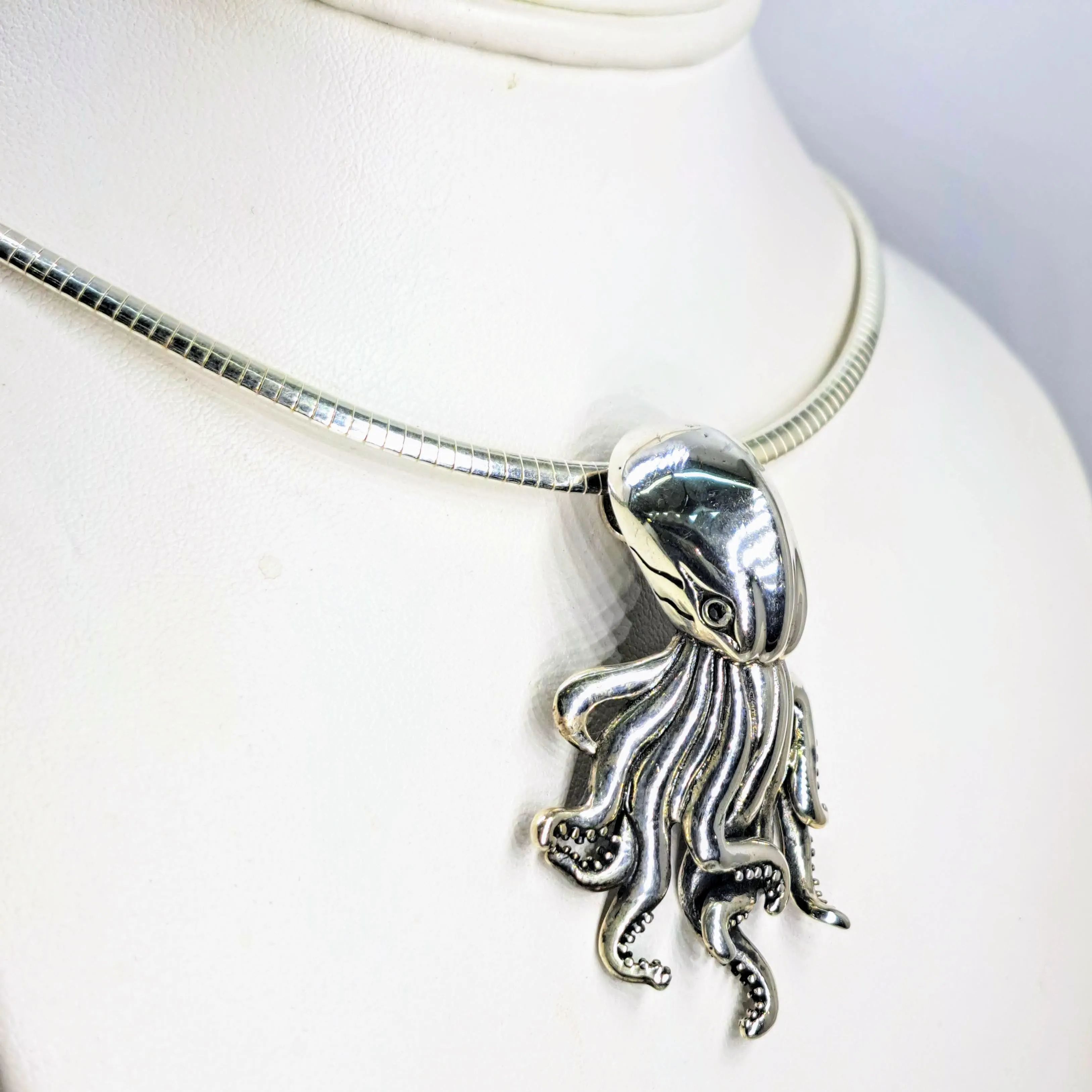"Kraken Up" 16" Necklace - Sterling