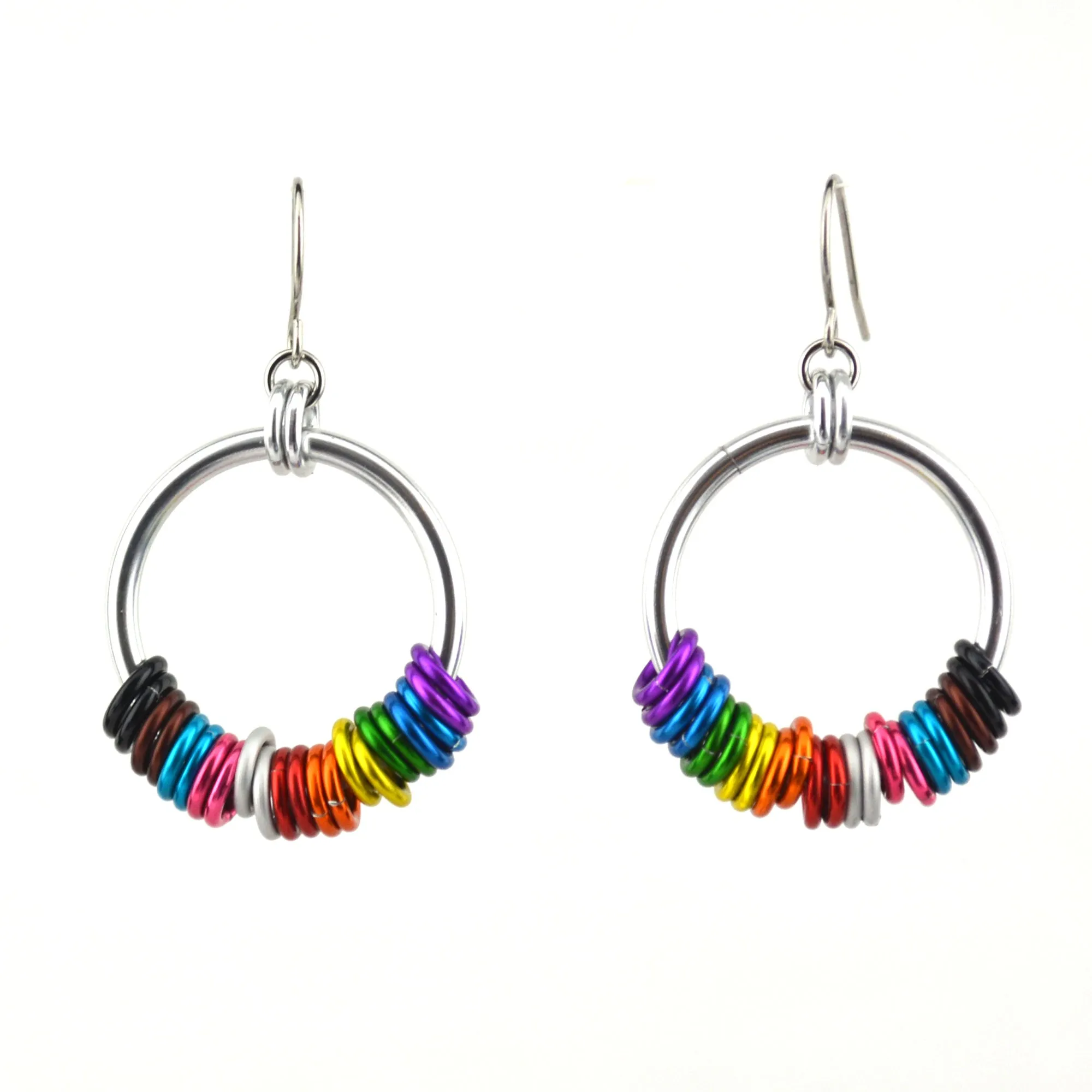 Rainbow Progress Pride - Hoop Earring