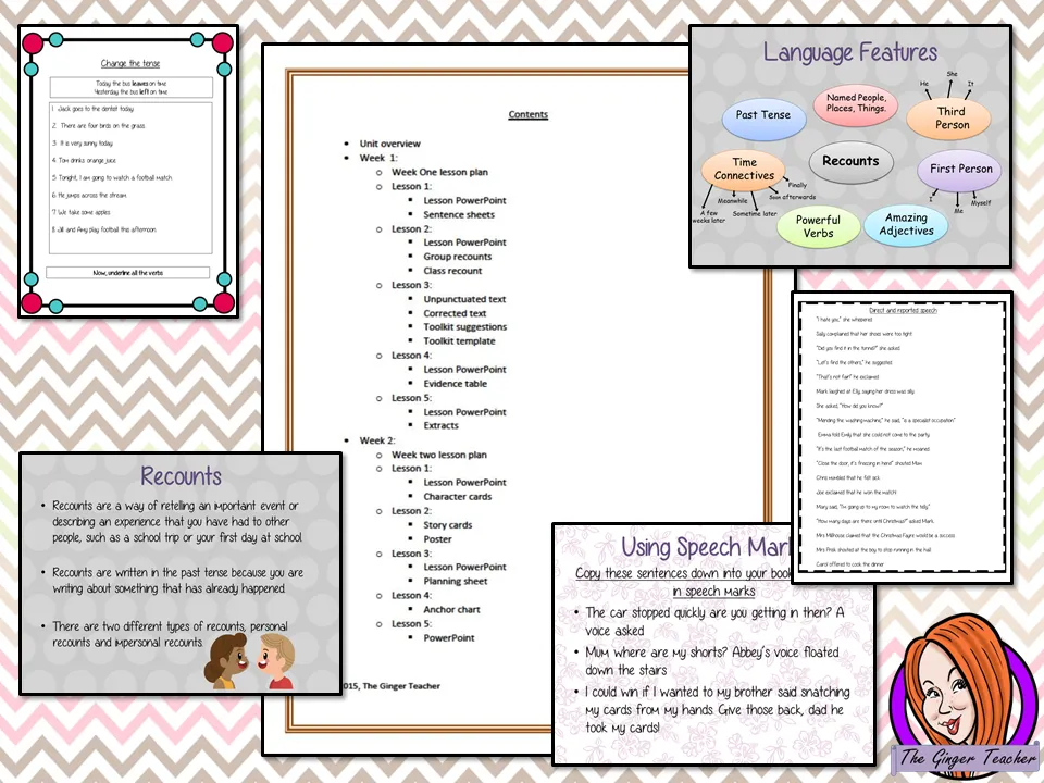 Recount Writing Unit
