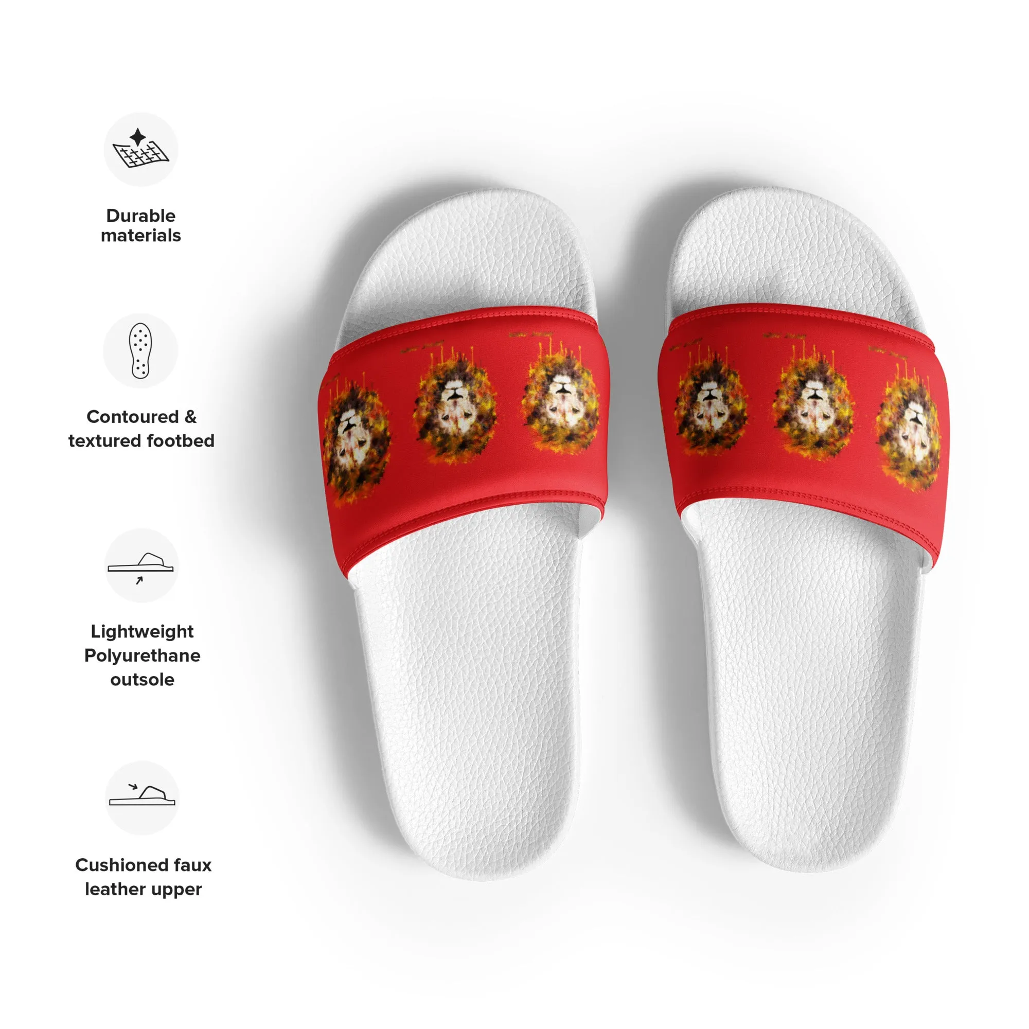 Red Women's Slides