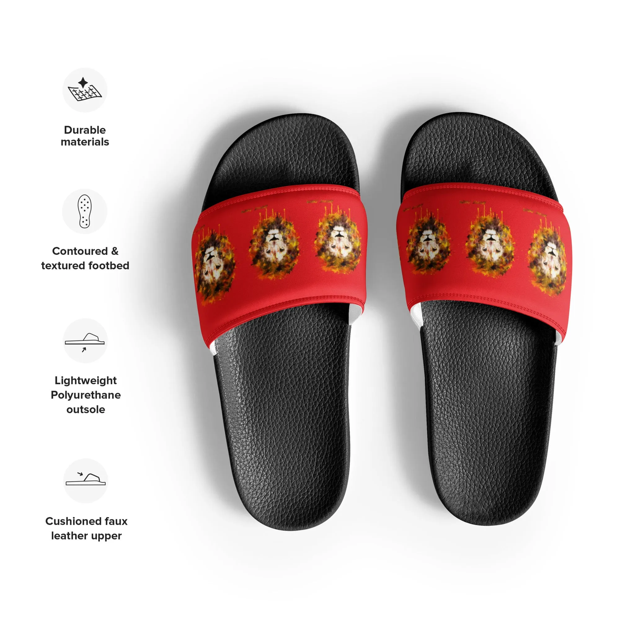 Red Women's Slides