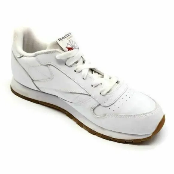 Reebok Kid's Classic Running Shoe White/Steel/Gum US 3.5 Child Youth Little Kid