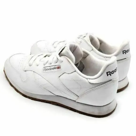 Reebok Kid's Classic Running Shoe White/Steel/Gum US 3.5 Child Youth Little Kid