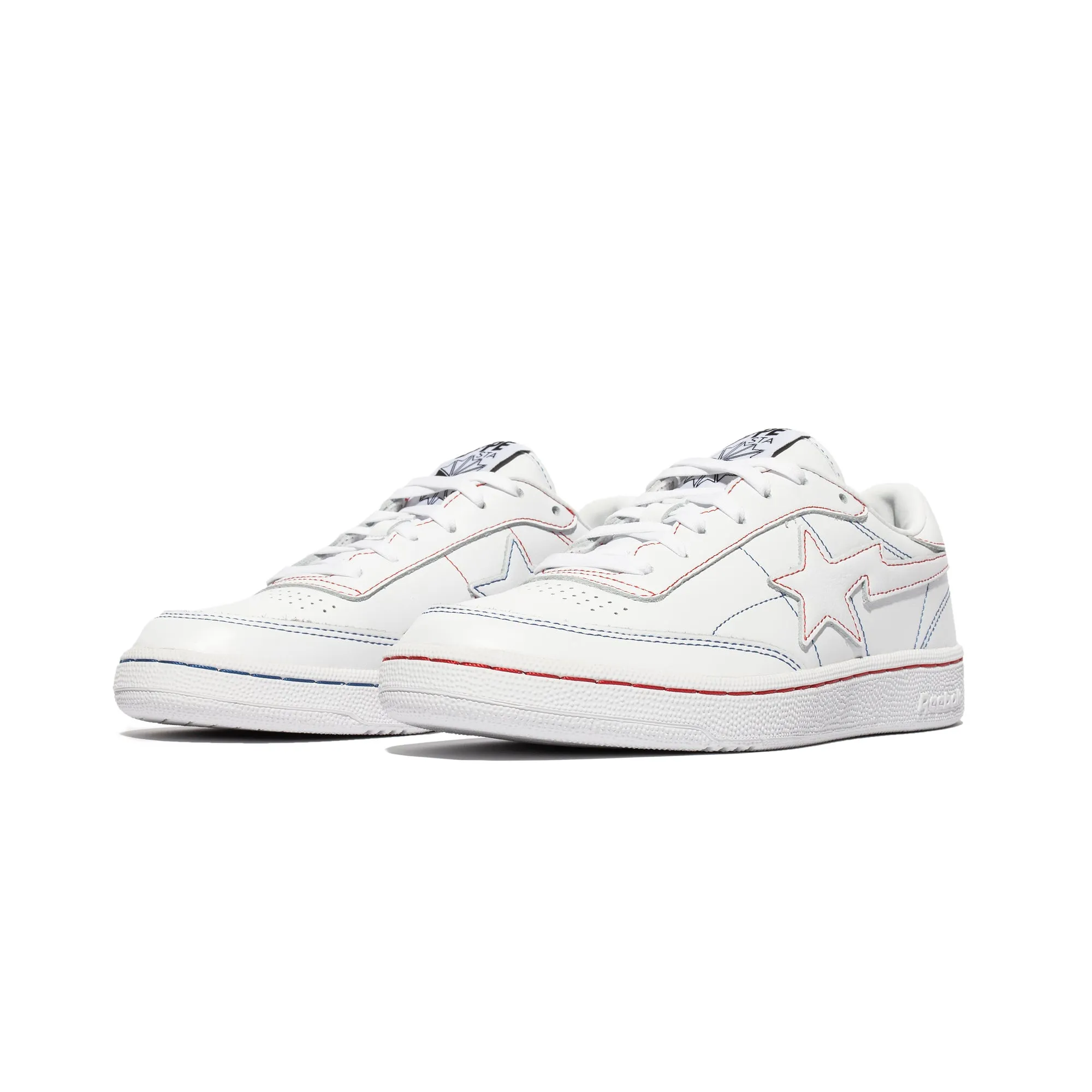 Reebok x Bape Mens Club C 85 Shoes 'White/Black'