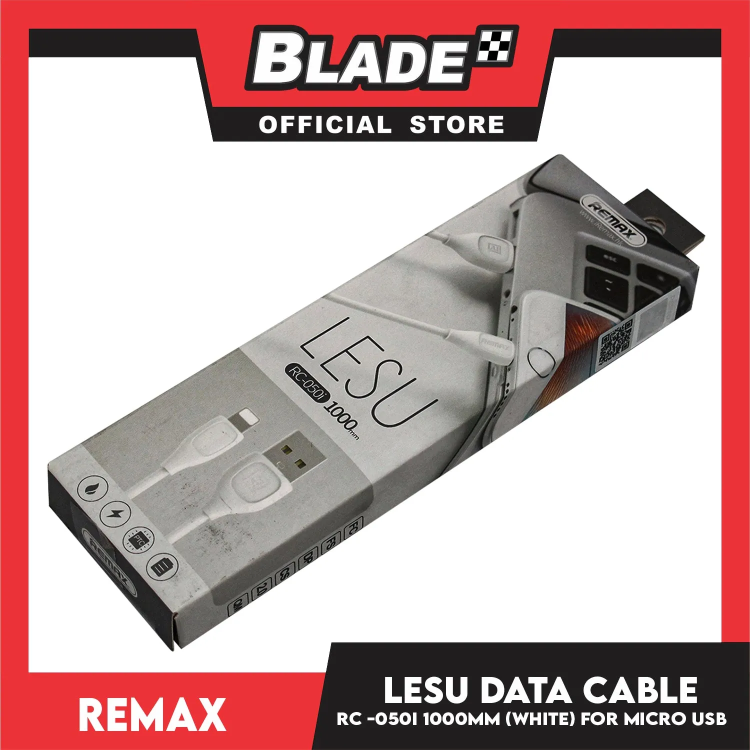 Remax Data Cable Lesu RC-050i 2A Lightning USB 1000mm for iOS. Iphone 5,5c,5s,6,6 ,6s,6s,7,7 ,8,X,XR,XS MAX,11)ipad,ipad mini 1,2 3 & 4, Ipad air and ipad 4