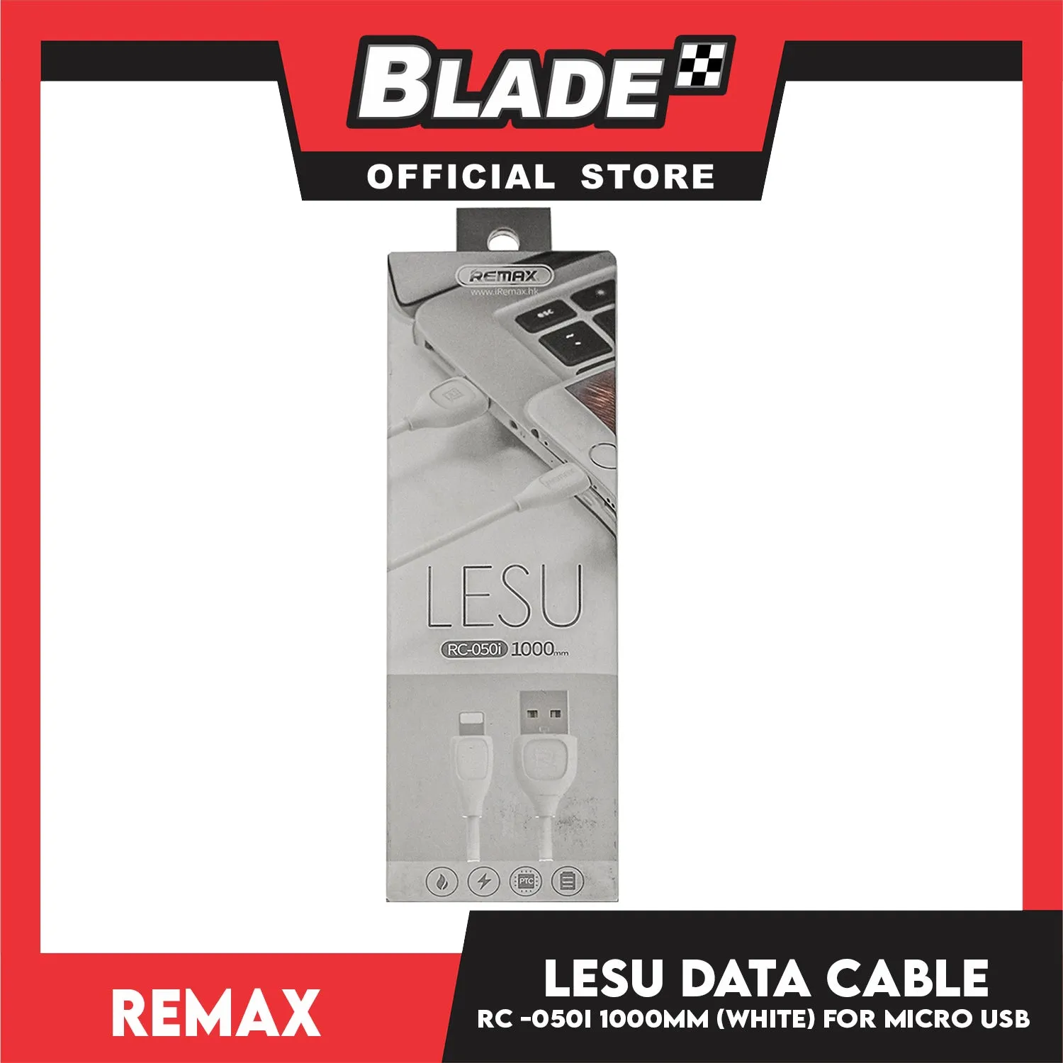 Remax Data Cable Lesu RC-050i 2A Lightning USB 1000mm for iOS. Iphone 5,5c,5s,6,6 ,6s,6s,7,7 ,8,X,XR,XS MAX,11)ipad,ipad mini 1,2 3 & 4, Ipad air and ipad 4