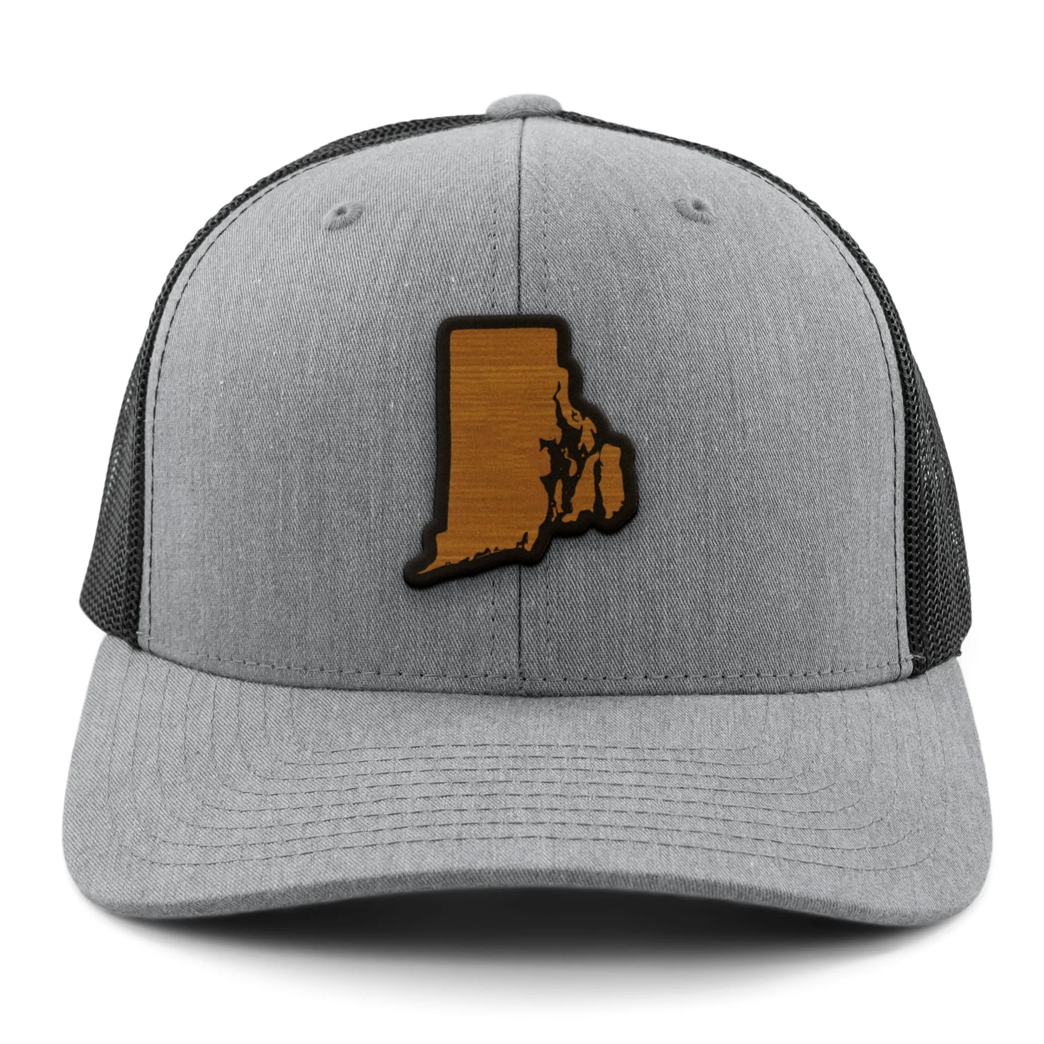 Rhode Island State Wood Grain Patch Classic Snapback Trucker