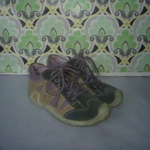 Ricosta Pepino Beige Gray Purple Sneaker  Size 7.5