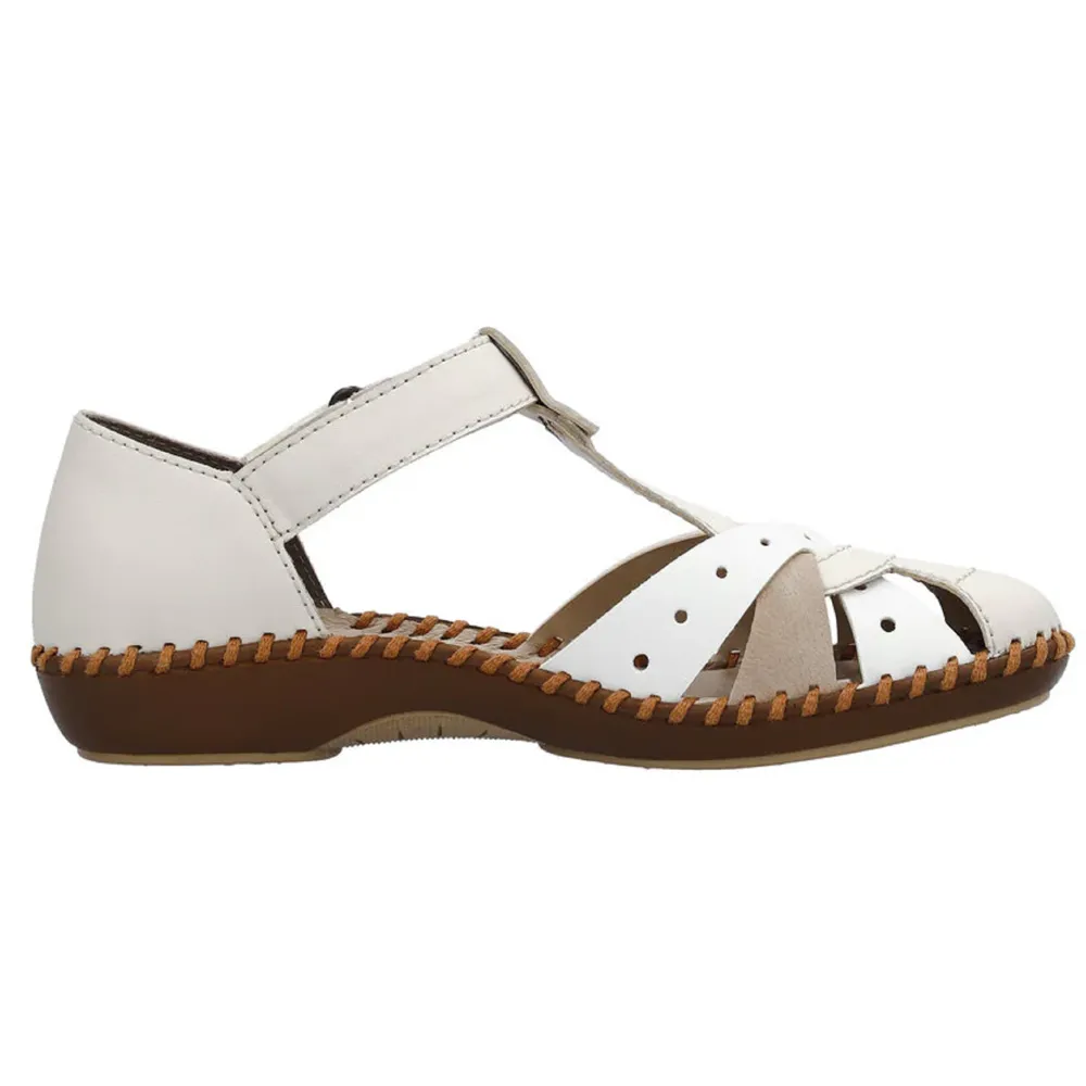 Rieker M1655-61 (Pikolinos) Porzellan Weiss Sandals