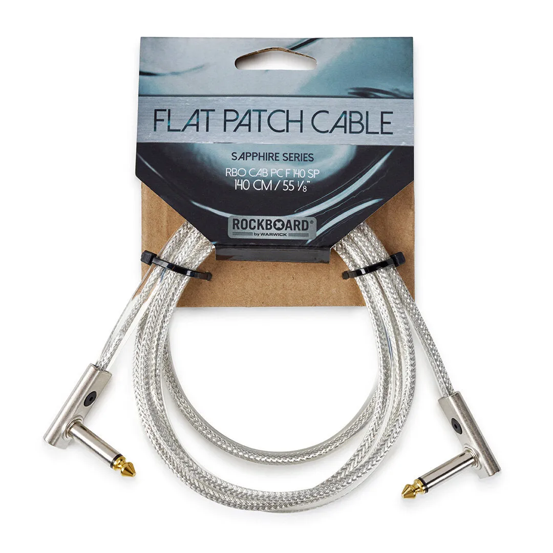 RockBoard SAPPHIRE Series Flat Patch Cable, 140 cm / 55 1/8"