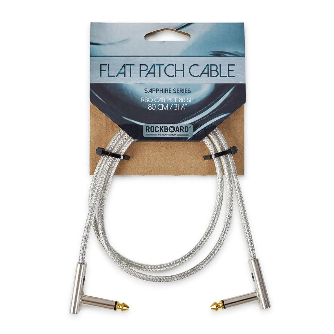 RockBoard SAPPHIRE Series Flat Patch Cable, 80 cm / 31 1/2"