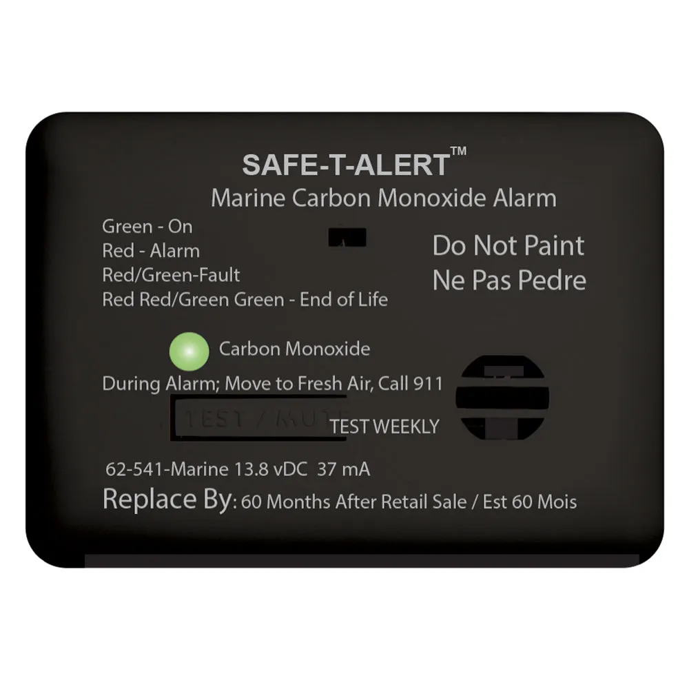 Safe-T-Alert 62 Series Carbon Monoxide Alarm w/Relay - 12V - 62-541-R-Marine - Surface Mount - Black [62-541-R-MARINE-BL]