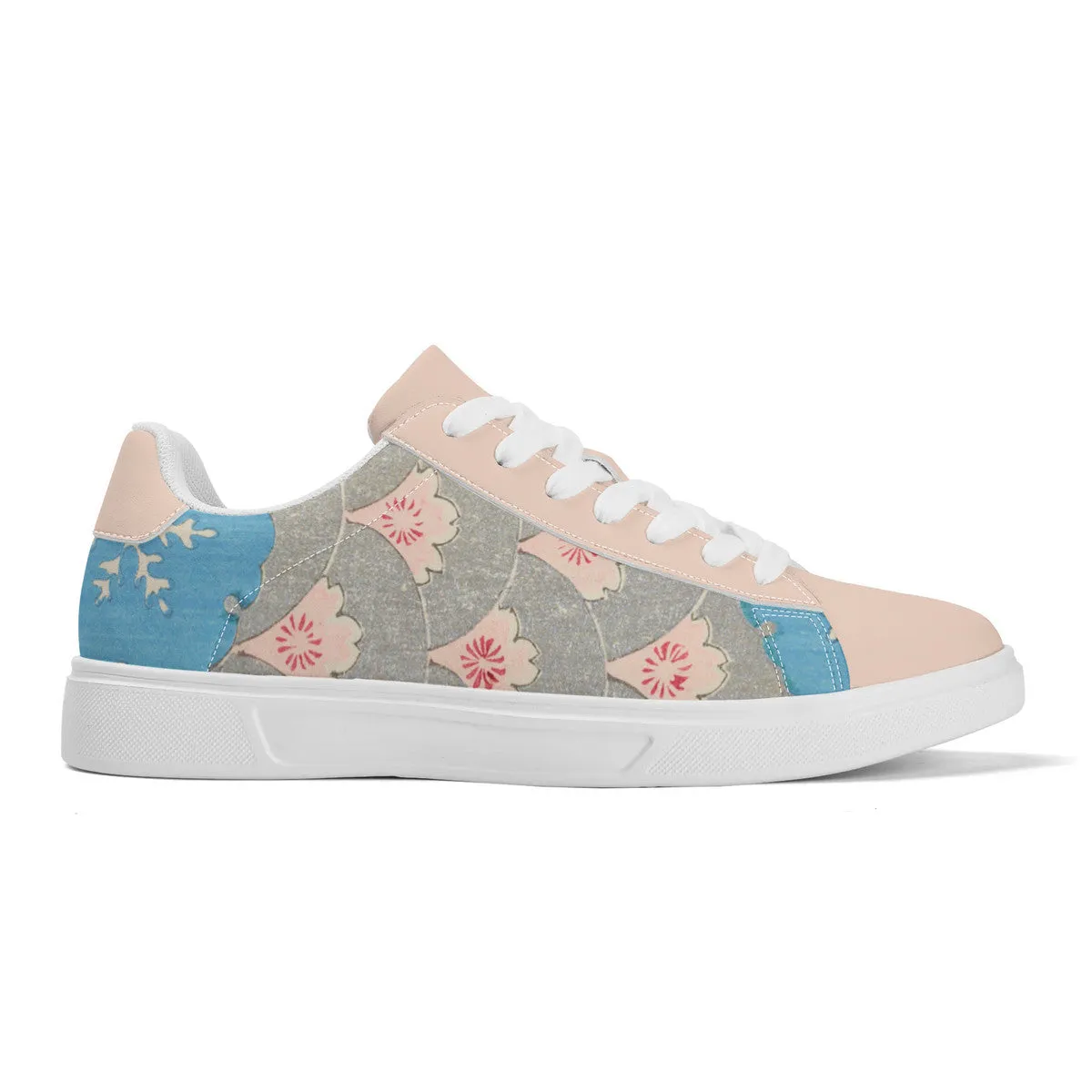 Sakura Cascade Premium Vegan Leather Sneakers