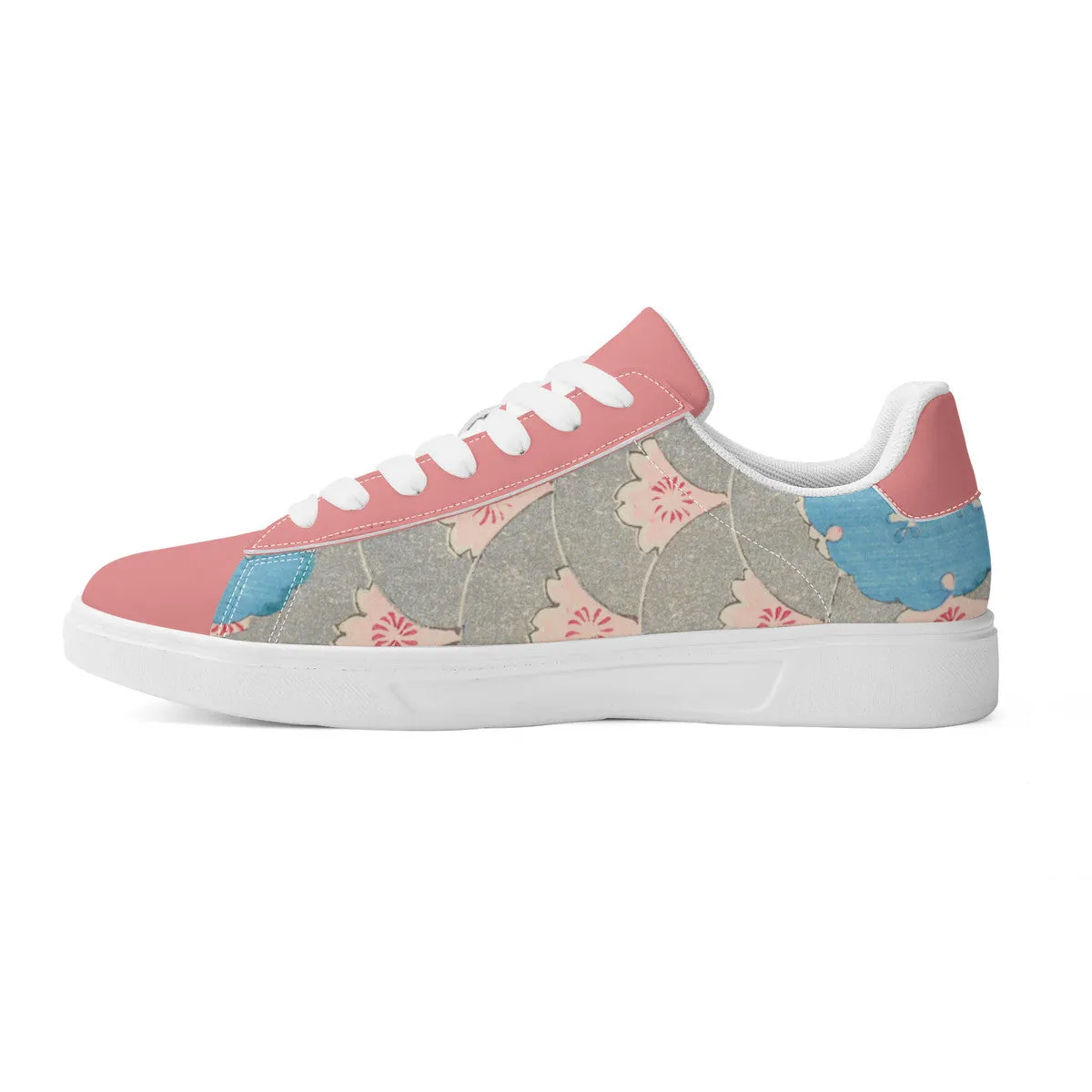 Sakura Cascade Premium Vegan Leather Sneakers