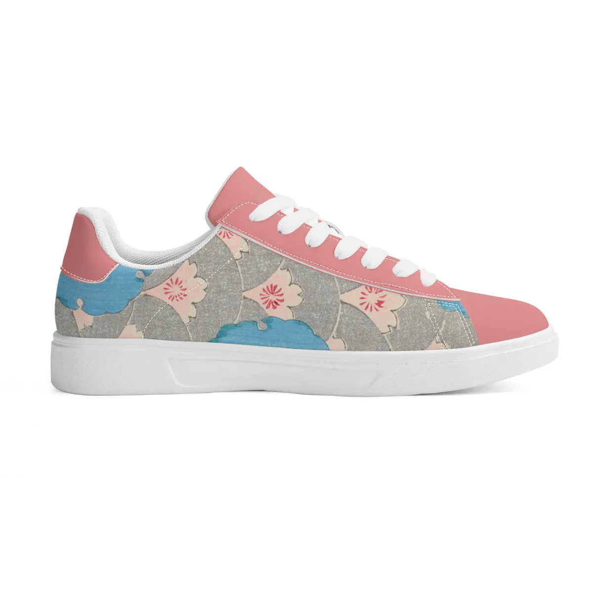 Sakura Cascade Premium Vegan Leather Sneakers