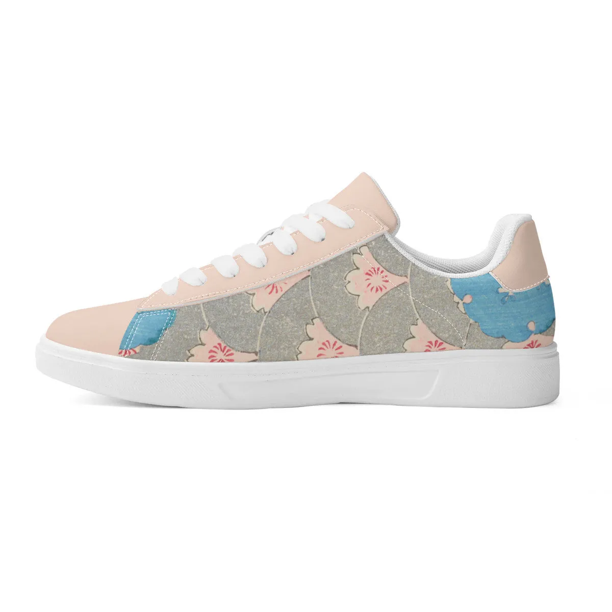 Sakura Cascade Premium Vegan Leather Sneakers