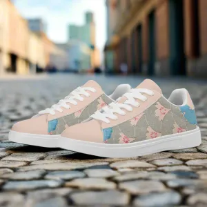 Sakura Cascade Premium Vegan Leather Sneakers