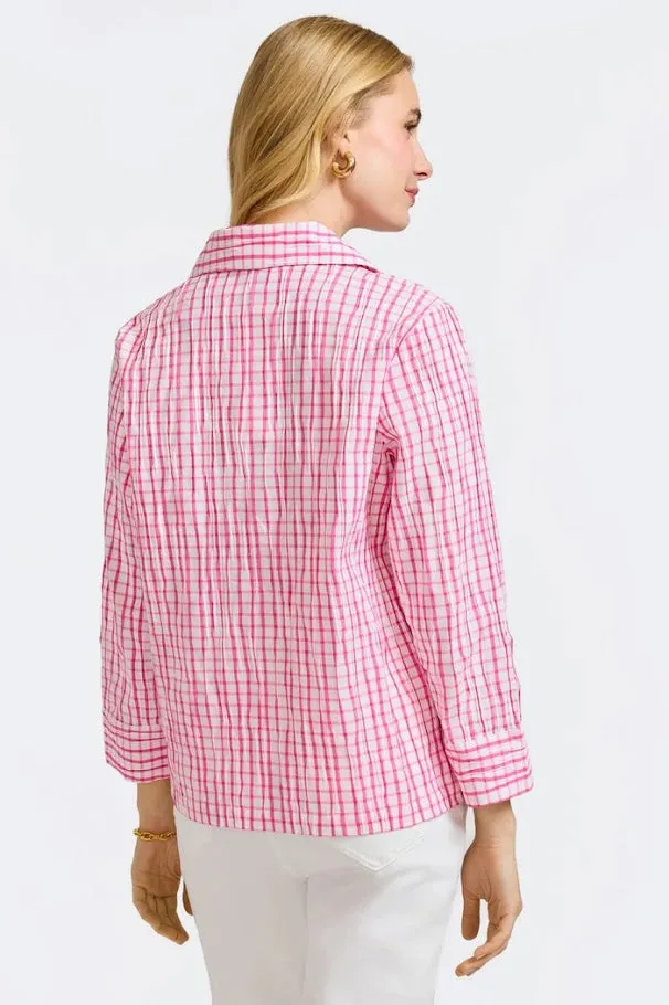 Sammy Top - Bombshell Pink White