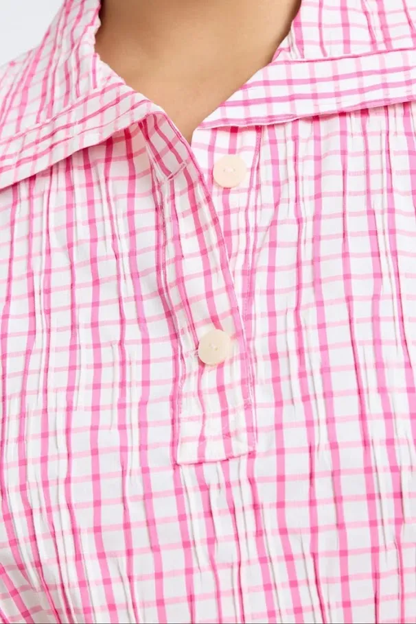 Sammy Top - Bombshell Pink White