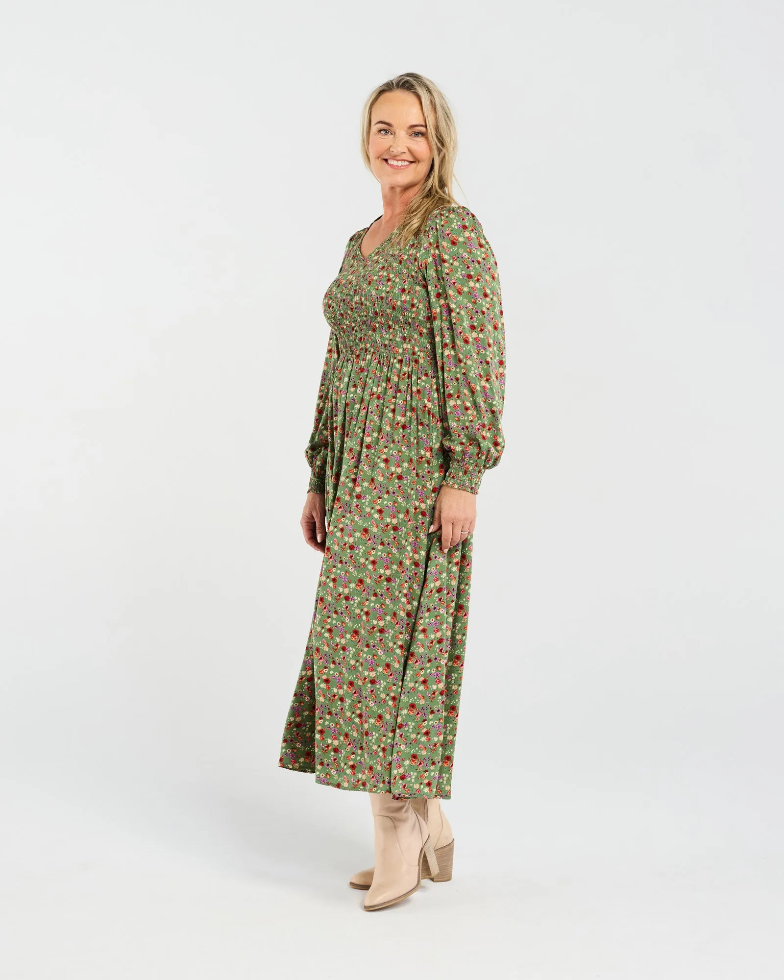 Sienna Shirred Dress