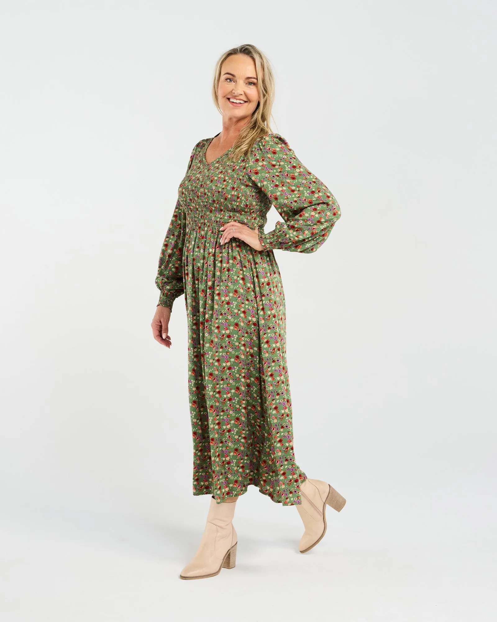 Sienna Shirred Dress