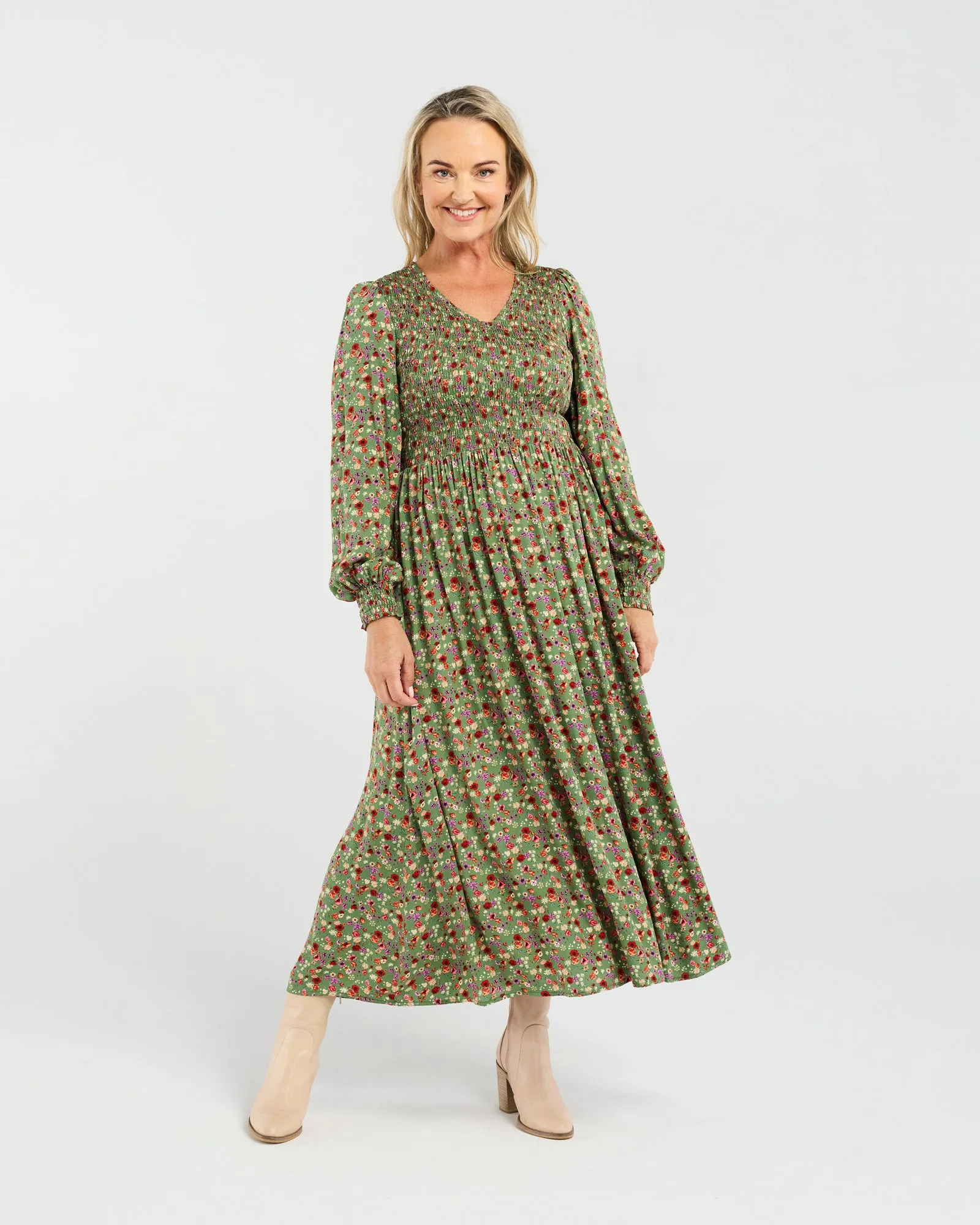 Sienna Shirred Dress