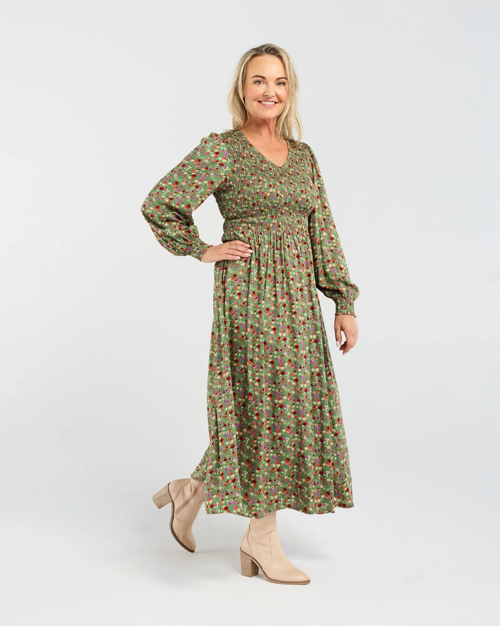 Sienna Shirred Dress
