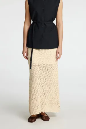 SLFNIVA  HW KNIT SKIRT - BIRCH