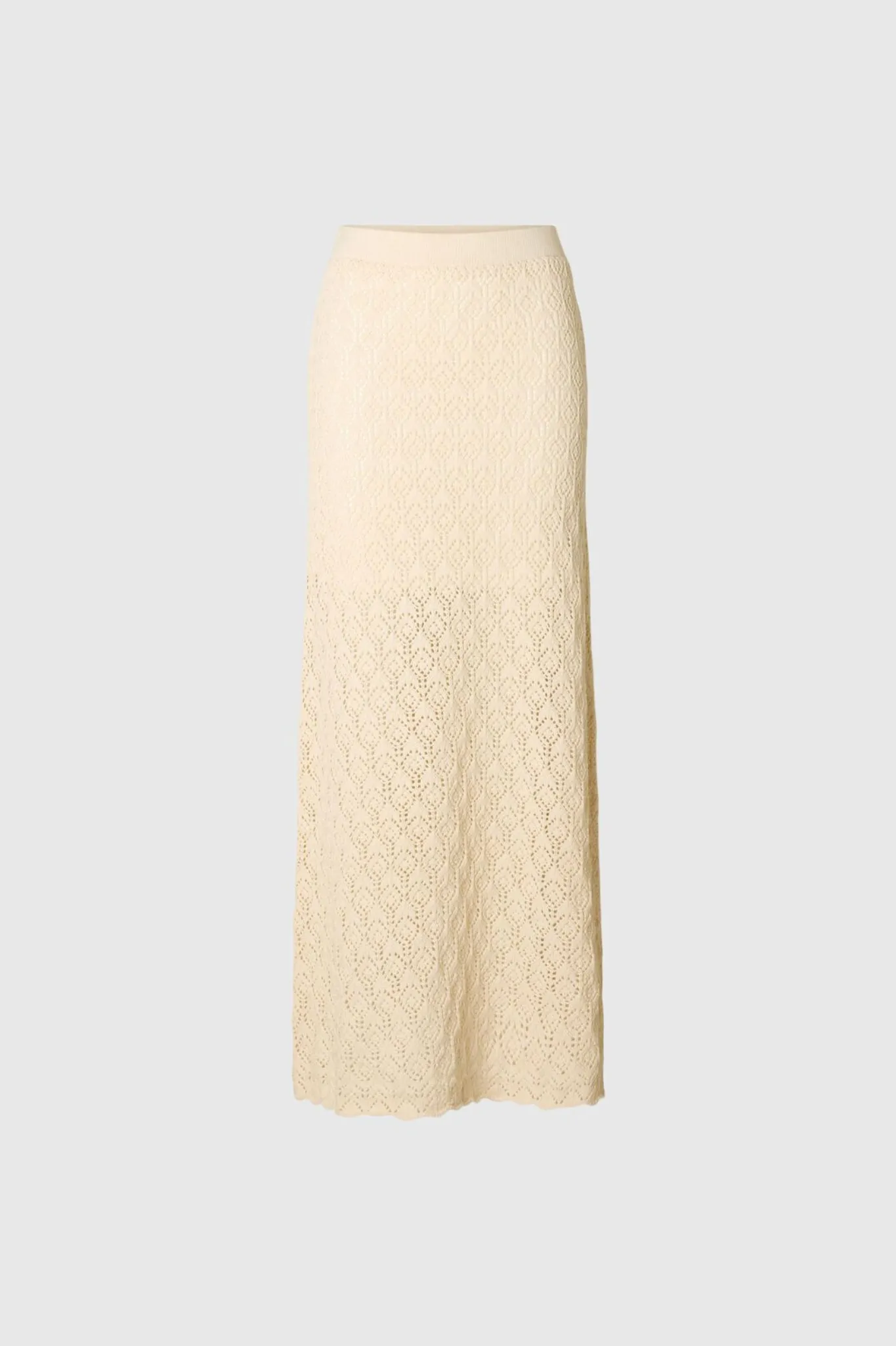 SLFNIVA  HW KNIT SKIRT - BIRCH