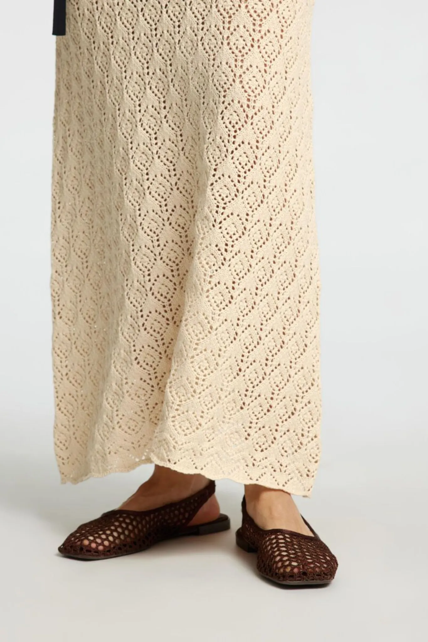 SLFNIVA  HW KNIT SKIRT - BIRCH