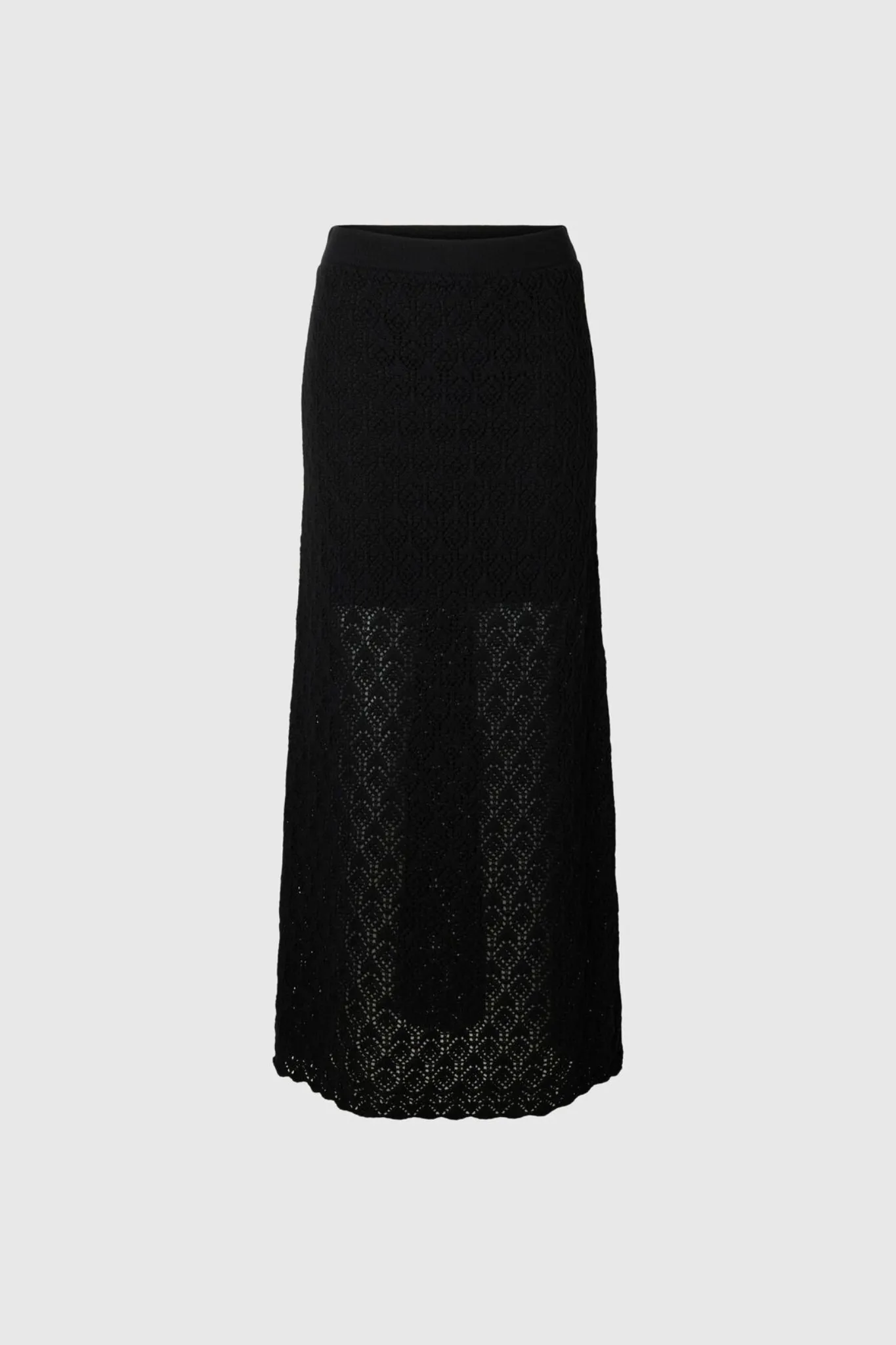 SLFNIVA  HW KNIT SKIRT - BLACK