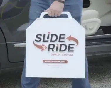 Slide 'n Ride vehicle transfer seat
