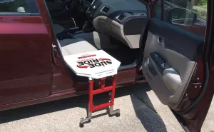 Slide 'n Ride vehicle transfer seat